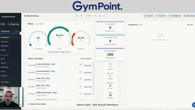 Preview of the GymPoint product walkthrough video